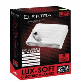 Elektra Lux-Soft Electric Blanket Single Fitted