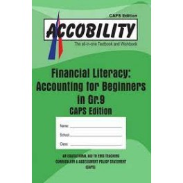 Accobility Financial Literacy: Accounting for Beginners in Grade 9 9780958513746