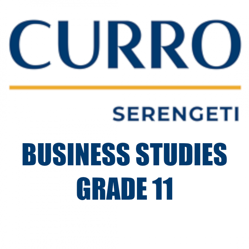 Curro Serengeti Requirements for Business Studies Grade 11