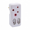 Switched 3-Way Medium Surge Adaptor White