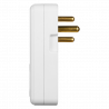 Switched 3-Way Medium Surge Adaptor White