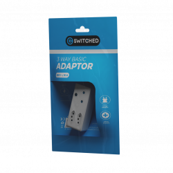 Switched 3-Way Adaptor White