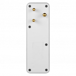 Switched 3-Way Adaptor White