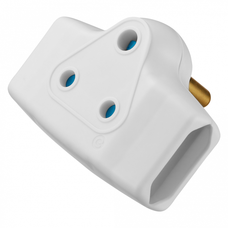 Switched 3-Way Adaptor White