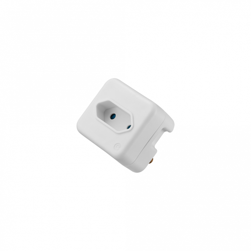 Switched 1-Way Euro Adaptor White