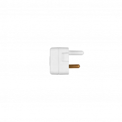 Switched 1-Way Euro Adaptor White