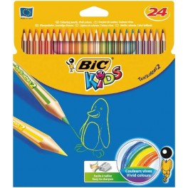 BIC Tropicolour Pencil Crayons 24s
