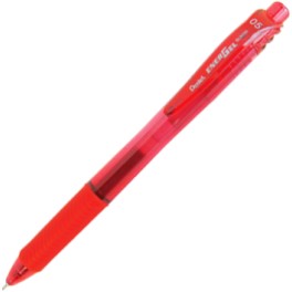 Pentel Energel Needle Tip Retractable Rollerball 0.5mm Red Pentel Energel Needle Tip Retractable Rollerball 0.5mm Red