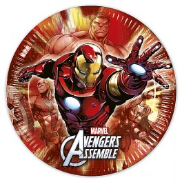 Avengers Assemble Multihero Paper Plates 23cm (8's)