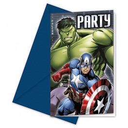 Avengers Power Invitations with Envelopes (6's)