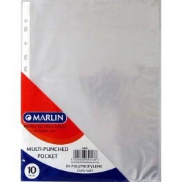 Marlin A4 Filing Pockets 10's 40mic