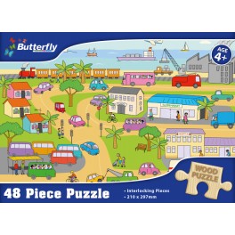 Butterfly 48 Piece Wooden Puzzle