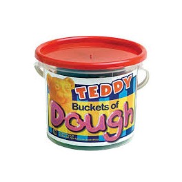 Teddy Dough Bucket 500g Assorted