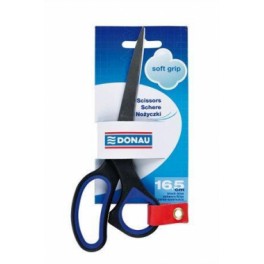Donau Scissor Soft Handle Blue/Black 16.5cm