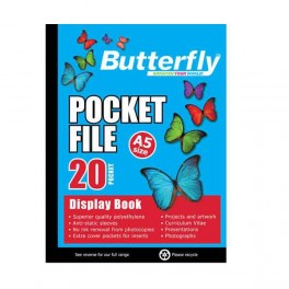 Butterfly A5 Pocket File 20 page