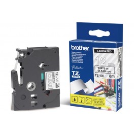 Brother 12mm TZ Tape TZ135 White on Clear
