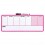 Rexel Quartet Magnetic Weekly Organiser with Marker - Pink