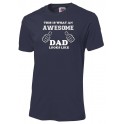 This is What an Awesome Dad Looks Like Shirt Navy