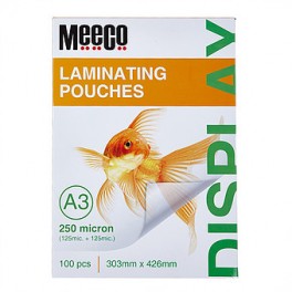 Meeco A3 Laminating Pouch 250 Micron 100s