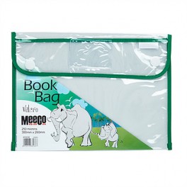 Meeco Book Bag Velcro 355mm x 280mm Green