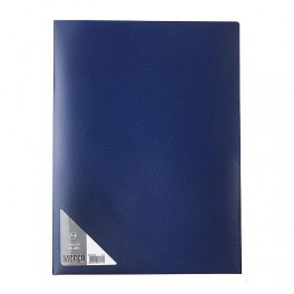 Meeco A4 2 Pocket Folder Blue