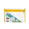 Meeco Book Bag Zip W/O Business Card Holder Yellow A5