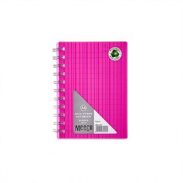 Meeco A6 Notebook 80pg Neon Pink
