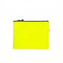 Meeco A4 Zip Book Bag Nylon Neon Yellow