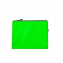 Meeco A4 Zip Book Bag Nylon Neon Green
