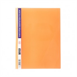 Meeco A4 Quotation Folder Premium Orange