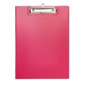 Meeco A4 Clipboard With Flap Pink