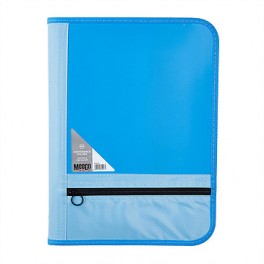 Meeco Conference Folder With Zip Blue
