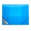 Meeco Elastic A4 Carry Folder Neon Blue