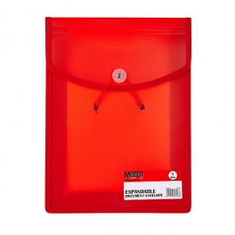 Meeco Expandable A4 Document Envelope Red