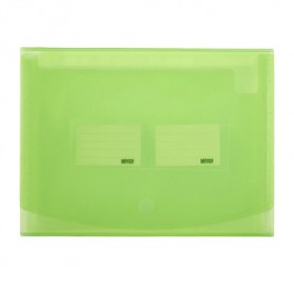 Meeco A4 Expanding File 12 Division Translucent Green