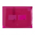 Meeco A4 Expanding File 12 Division Translucent Pink