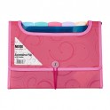 Meeco Expanding File With Window Pink A4