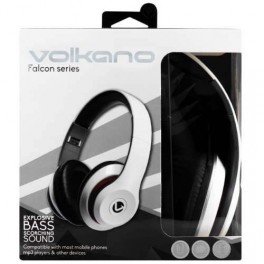 Volkano Falcon Series Headphones With Mic White