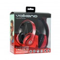 Volkano Impulse Series Headphones With Mic Red