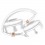 Volkano Lunar Series Bluetooth Headphones White & Rose Gold