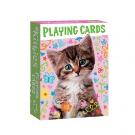 Peacable Kingdom Kitties Playing Cards