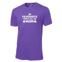 My Favourite People Call Me Mom T-Shirt Purple