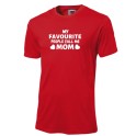 My Favourite People Call Me Mom T-Shirt Red