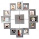 12 in 1 Photo Frame Wall Clock