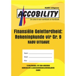 Accobility Finansiele Geletterdheid:  Rekeningkunde vir Graad 9 9780992215637