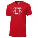 This is What an Awesome Dad Looks Like Shirt Red