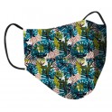Clinic Gear Ladies Printed Reusable Protective Face Masks Blue Floral