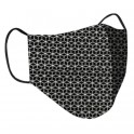 Clinic Gear Mens Printed Reusable Protective Face Masks Black
