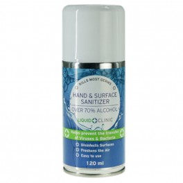 Liquid Clinic 120ml Hand & Surface Aerosol Sanitiser 70%