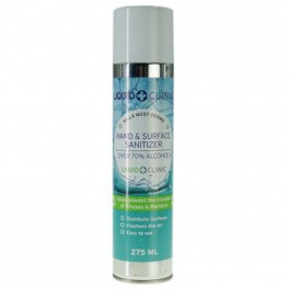 Liquid Clinic 275 ml Hand & Surface Aerosol Sanitiser 70%